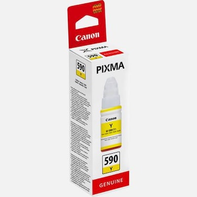 NP F günstig Kaufen-Canon GI-590Y Original Druckerpatrone Tintenbehälter Gelb 1606C001. Canon GI-590Y Original Druckerpatrone Tintenbehälter Gelb 1606C001 <![CDATA[• Canon GI590Y Tintenpatrone (1606C001) • Farbe: Gelb • Reichweite: ca. 7.000 Seiten • Kompat