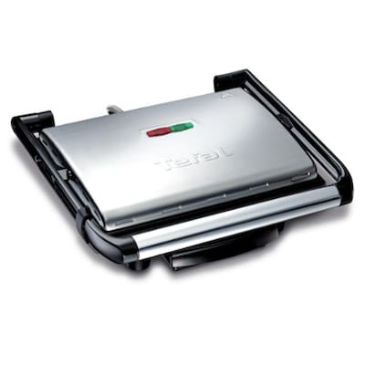 schwarz/Floral günstig Kaufen-Tefal GC 241D Inicio Kontaktgrill Edelstahl / Schwarz. Tefal GC 241D Inicio Kontaktgrill Edelstahl / Schwarz <![CDATA[• Kontaktgrill mit 2.000 Watt • mit Panini-Funktion • Antihaftversiegelte Grillplatten • Fettauffangschale (spülmaschinengeeigne