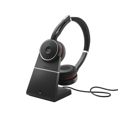 ck in günstig Kaufen-Jabra Evolve 75 UC Stereo Headset inkl. Ladestation. Jabra Evolve 75 UC Stereo Headset inkl. Ladestation <![CDATA[• HD-Voice für Ihre Anrufe und erstklassige Lautsprecher für Musik • Herausragende aktive Geräuschunterdrückung (ANC) und integrierte