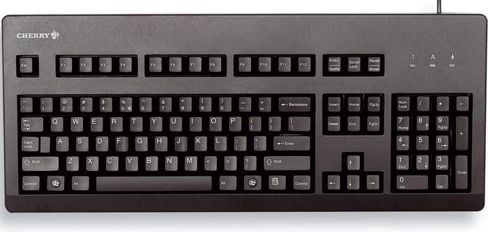 Cherry G80-3000LSCDE-2 Keyboard USB/ PS2 schwarz