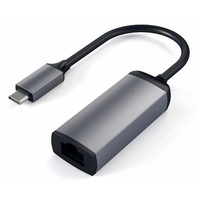 USB C  günstig Kaufen-Satechi USB-C auf Ethernet Adapter Space Gray. Satechi USB-C auf Ethernet Adapter Space Gray <![CDATA[• edles Design & hochwertige Qualität • kompakte Bauform • USB-C zu Gigabit-Ethernet]]>. 