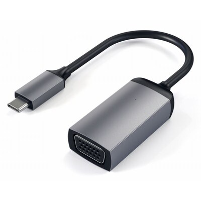 USB C  günstig Kaufen-Satechi USB-C auf VGA Adapter Space Gray. Satechi USB-C auf VGA Adapter Space Gray <![CDATA[• edles Design & hochwertige Qualität • kompakte Bauform • USB-C zu VGA Adapter]]>. 