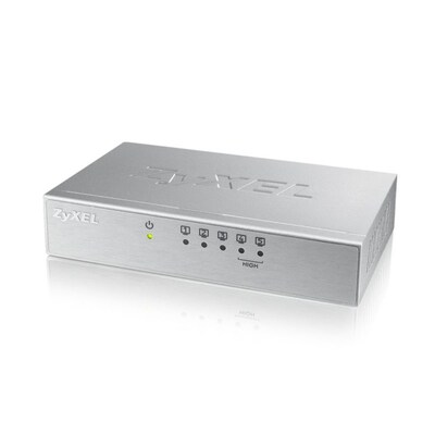 ETHERNET günstig Kaufen-ZyXEL ES-105A V3 5-Port Fast Ethernet Switch. ZyXEL ES-105A V3 5-Port Fast Ethernet Switch <![CDATA[• 5x Fast Ethernet LAN • Lüfterloses Design für weniger Lärm • Metallgehäuse, externes Netzteil • 5 Jahre Garantie]]>. 