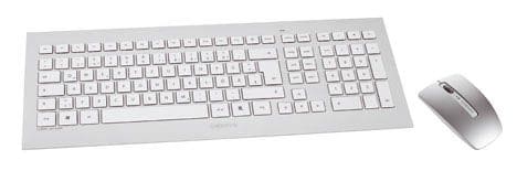 Cherry DW 8000 Maus-Tastaturkombination USB kabellos DE Layout silber