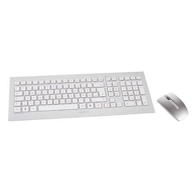 Cherry DW 8000 Maus-Tastaturkombination gelasert USB kabellos DE Layout silber