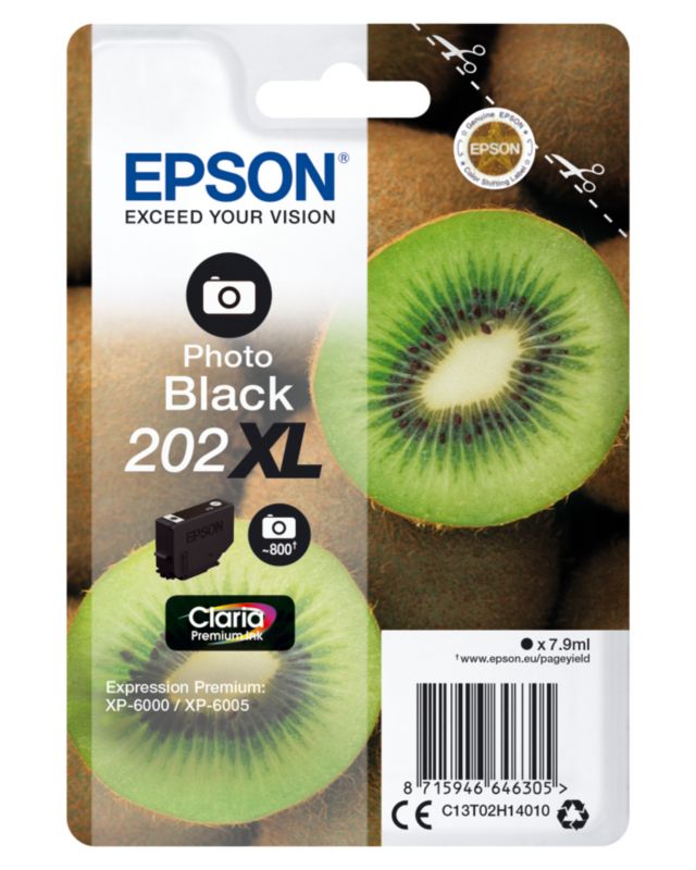 Epson C13T02H14010 Druckerpatrone 202XL Photo Schwarz