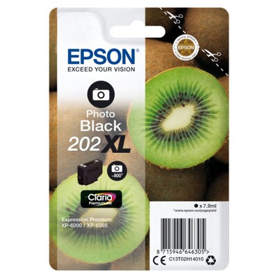 Schwarz Kompatibel günstig Kaufen-Epson C13T02H14010 Druckerpatrone 202XL Photo Schwarz. Epson C13T02H14010 Druckerpatrone 202XL Photo Schwarz <![CDATA[• Epson C13T02H14010 Tintenpatrone 202XL • Farbe: Photo Schwarz • Inhalt: ca. 7,9 ml / ca. 800 Fotos • Kompatibel zu: Epson Expre