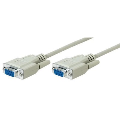 Good Connections Nullmodem Kabel 2m seriell 9pol Bu/Bu weiß