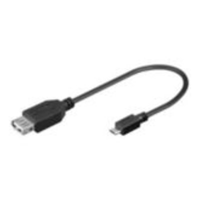 Damen,Schwarz günstig Kaufen-Good Connections USB 2.0 Adapterkabel 0,2m Bu. A zu St. micro B OTG schwarz. Good Connections USB 2.0 Adapterkabel 0,2m Bu. A zu St. micro B OTG schwarz <![CDATA[• USB-Kabel • Anschlüsse: USB Typ A und USB micro B • Farbe: schwarz, Länge: 0,20m 