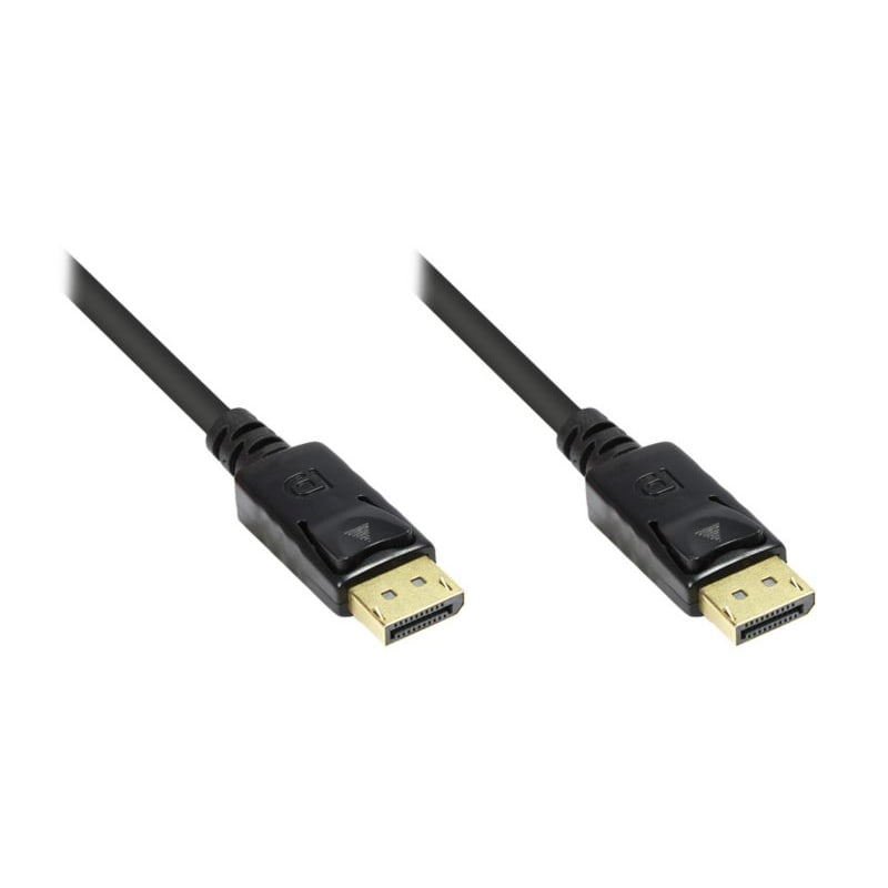DisplayPort/HDMI günstig Kaufen-Good Connections DisplayPort Anschlusskabel 2m beidseitig vergoldet schwarz. Good Connections DisplayPort Anschlusskabel 2m beidseitig vergoldet schwarz <![CDATA[• Displayport-Kabel • Anschlüsse: Displayport und Displayport • Farbe: schwarz, Länge: 2,0m •