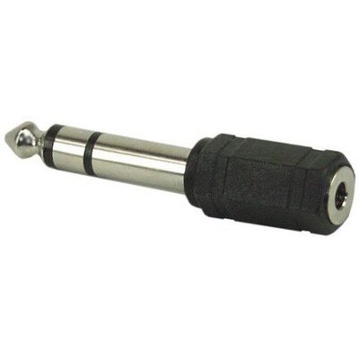 Schwarz/Weiss günstig Kaufen-Good Connections Audio Adapter 6,3mm Klinke M Stereo/ 3,5mm Klinke F Stereo. Good Connections Audio Adapter 6,3mm Klinke M Stereo/ 3,5mm Klinke F Stereo <![CDATA[• Klinke-Adapter • Anschlüsse: Klinke 3,5mm und Klinke 6,35mm • Farbe: schwarz • pas