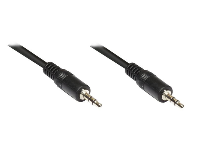 ednet Premium 3,5mm Klinkenkabel Audio Stereo 1,5m vergoldete Kontakte