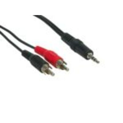 schwarz/Silber günstig Kaufen-Good Connections Cinch Kabel 1,5m Stecker - Klinke Stecker stereo schwarz. Good Connections Cinch Kabel 1,5m Stecker - Klinke Stecker stereo schwarz <![CDATA[• Klinke-Kabel • Anschlüsse: Klinke 3,5mm Stereo 3-pol. und 2x Cinch stereo • Farbe: schwa