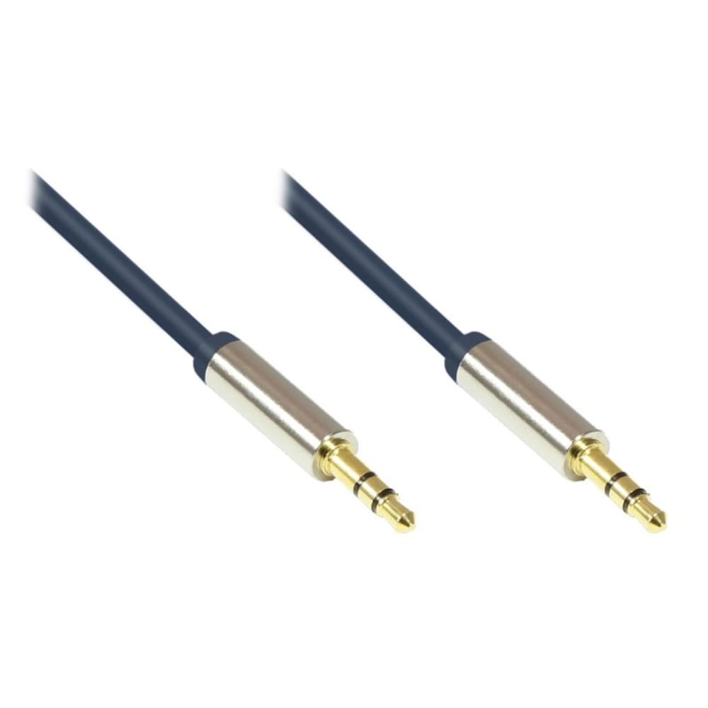 Good Connections 3,5mm Klinkenkabel Stecker - Stecker Audio dunkelblau 0,5m