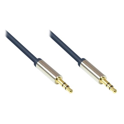 KEL 3 günstig Kaufen-Good Connections 3,5mm Klinkenkabel 5m Stecker zu Stecker Audio dunkelblau. Good Connections 3,5mm Klinkenkabel 5m Stecker zu Stecker Audio dunkelblau <![CDATA[• Klinke-Kabel • Anschlüsse: Klinke 3,5mm Stereo 3-pol. und Klinke 3,5mm Stereo 3-pol. •