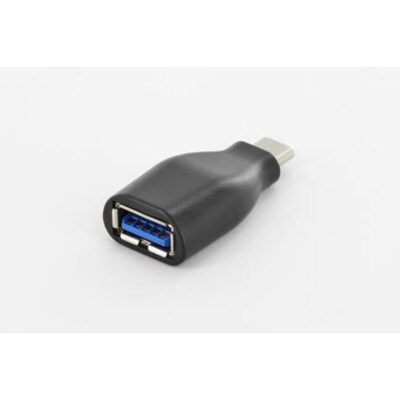 USB C  günstig Kaufen-Digitus USB 3.0 Adapter Typ-C zu Typ-A St./Bu. schwarz. Digitus USB 3.0 Adapter Typ-C zu Typ-A St./Bu. schwarz <![CDATA[• USB-Adapter • Anschlüsse: USB Typ C und USB Typ A • Schirmung: ungeschirmt • passend für: Daten • Farbe: Schwarz]]>. 