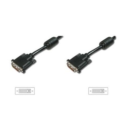 Digitus DVI Kabel 3m 24+1 Dual Link mit Ferritkern Full HD St./St. schwarz