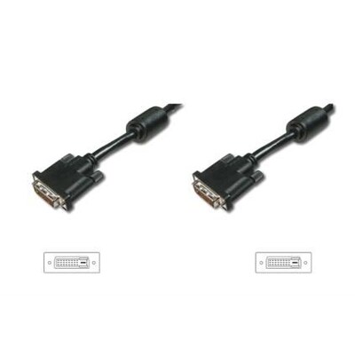 ab 24 günstig Kaufen-Digitus DVI Kabel 3m 24+1 Dual Link mit Ferritkern Full HD St./St. schwarz. Digitus DVI Kabel 3m 24+1 Dual Link mit Ferritkern Full HD St./St. schwarz <![CDATA[• DVI-Kabel • Anschlüsse: DVI-D (24+1) Dual Link und DVI-D (24+1) Dual Link • Farbe: sch