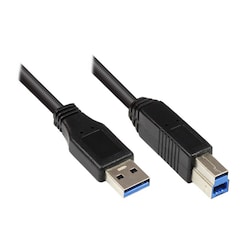 Good Connections 0,5m USB3.0 St. A zu St. B Anschlusskabel schwarz