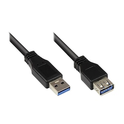Good Connections 0,5m USB3.0 St. A zu Bu. A Verl&auml;ngerungskabel schwarz