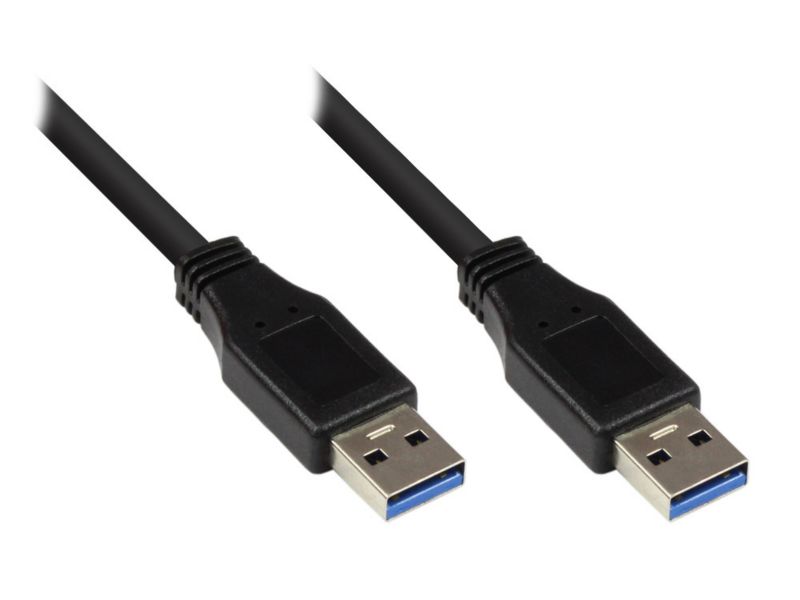 Good Connections 0,5m USB3.0 St. A zu St. A Anschlusskabel schwarz