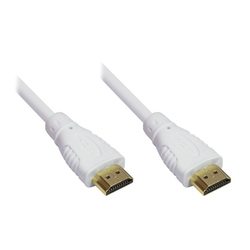 Good Connections High-Speed HDMI Anschlusskabel 0,75m Ethernet weiß