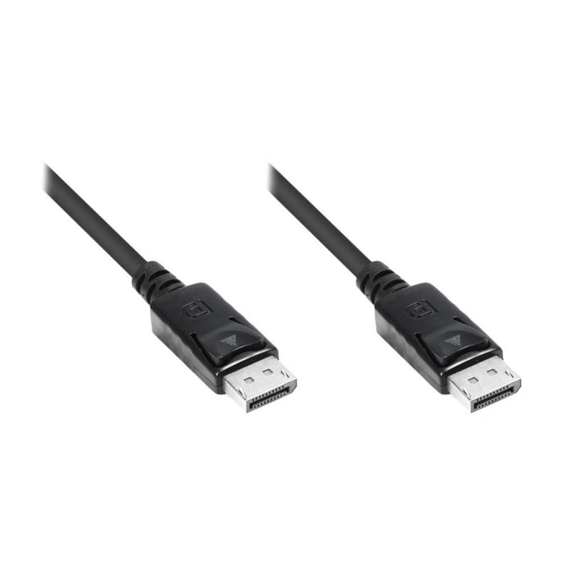 DisplayPort/HDMI günstig Kaufen-Good Connections DisplayPort 1.2 Anschlusskabel 2m Verriegelungsschutz schwarz. Good Connections DisplayPort 1.2 Anschlusskabel 2m Verriegelungsschutz schwarz <![CDATA[• Displayport-Kabel • Anschlüsse: Displayport und Displayport • Farbe: schwarz, Länge: 