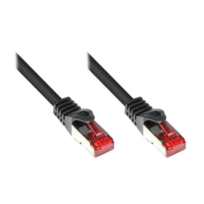 stecker mit günstig Kaufen-Good Connections 1,5m RNS Patchkabel CAT6 S/FTP PiMF schwarz. Good Connections 1,5m RNS Patchkabel CAT6 S/FTP PiMF schwarz <![CDATA[• RJ45 Stecker an RJ45 Stecker, mit Rastnasenschutz (RNS) • Vergoldete Kontaktflächen • S/FTP-Kabel (Schirmung mit F