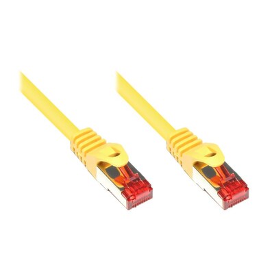 Be Hen günstig Kaufen-Good Connections 1,5m RNS Patchkabel CAT6 S/FTP PiMF gelb. Good Connections 1,5m RNS Patchkabel CAT6 S/FTP PiMF gelb <![CDATA[• RJ45 Stecker an RJ45 Stecker, mit Rastnasenschutz (RNS) • Vergoldete Kontaktflächen • S/FTP-Kabel (Schirmung mit Folie u