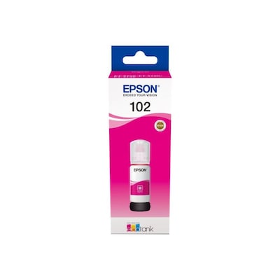 Original Kompatibel günstig Kaufen-Epson C13T03R340 Original Tintenbehälter 102 Magenta EcoTank 70ml. Epson C13T03R340 Original Tintenbehälter 102 Magenta EcoTank 70ml <![CDATA[• Epson Tintenpatrone C13T03R340 • Farbe: Magenta • Reichweite: ca. 6.000 Seiten • Kompatibel z