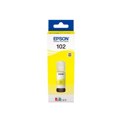 Tintenpatrone gelb günstig Kaufen-Epson C13T03R440 Original Tintenbehälter 102 Gelb EcoTank 70ml. Epson C13T03R440 Original Tintenbehälter 102 Gelb EcoTank 70ml <![CDATA[• Epson Tintenpatrone C13T03R440 • Farbe: Gelb • Reichweite: ca. 6.000 Seiten • Kompatibel zu: Epson 