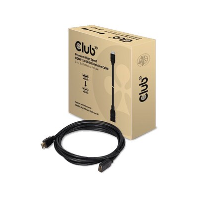 Club 3D HDMI 2.0 Kabel 3m Premium High Speed UHD 4K60Hz St./Bu. schwarz CAC-1321
