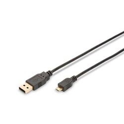 ednet Premium USB 2.0 Anschlusskabel A-micro B Stecker 1m