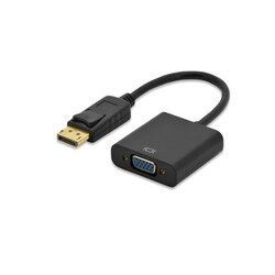 ednet DisplayPort auf HDMI Buchse Adapterkabel vergoldete Kontakte 0,15m schwarz