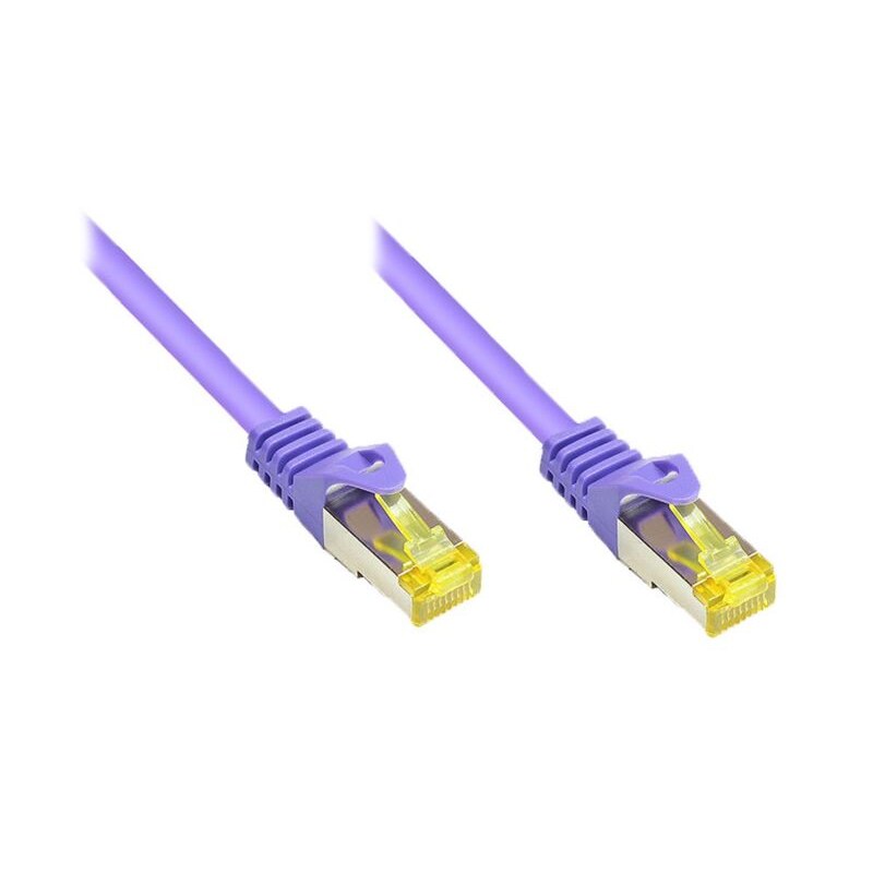 Good Connections 1,5m RNS Patchkabel mit Cat.7 Rohkabel S/FTP PiMF violett
