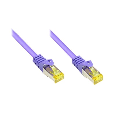 Kabel Stecker günstig Kaufen-Good Connections 1,5m RNS Patchkabel mit Cat.7 Rohkabel S/FTP PiMF violett. Good Connections 1,5m RNS Patchkabel mit Cat.7 Rohkabel S/FTP PiMF violett <![CDATA[• Rohkabel nach Cat. 7 Vorgaben gefertigt • 2x geschirmte RJ45 Cat. 6A Stecker • S/FTP-Ka