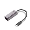 i-tec USB 3.1 Netzwerk Adapter 0,28m Typ-C zu Gigabit-Ethernet TB3 St./Bu. grau