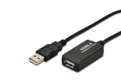 DIGITUS USB 2.0 Aktives Verl&auml;ngerungskabel 5m