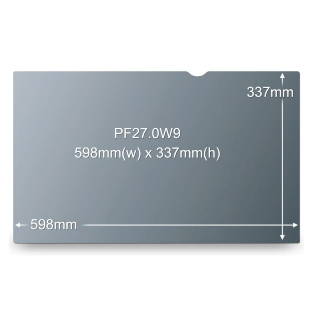 3M PF270W9B Blickschutzfilter Black für 27 Zoll (68,58cm) Breitbild-Monitor