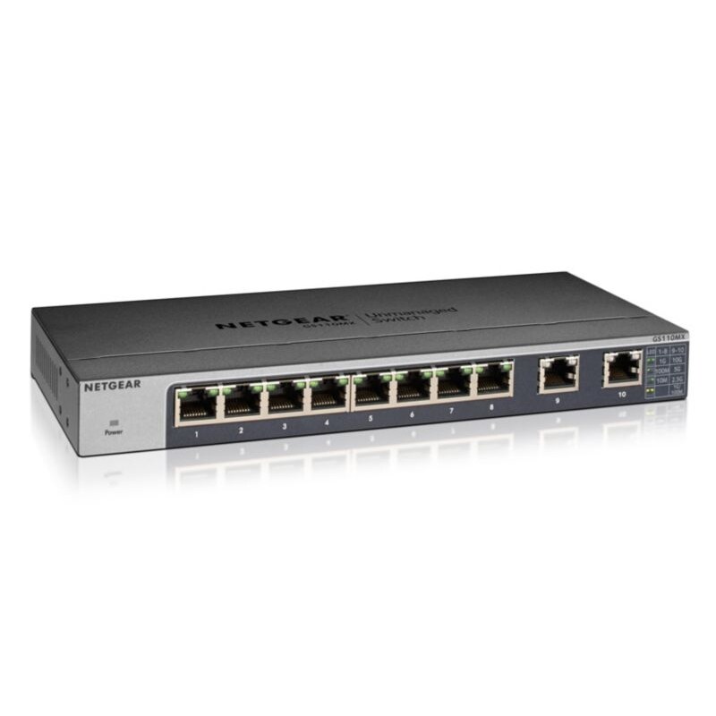 Netgear GS110MX 8-Port Web Managed Switch (10-Gigabit/Multi-Gigabit)