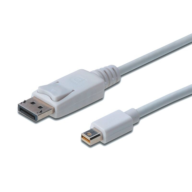 DisplayPort/HDMI günstig Kaufen-DIGITUS Displayport 1.1a Kabel 2m mini DP zu DP St./St. weiss. DIGITUS Displayport 1.1a Kabel 2m mini DP zu DP St./St. weiss <![CDATA[• Displayport-Kabel • Anschlüsse: Mini Displayport und Displayport • Farbe: weiß, Länge: 2,0m]]>. 
