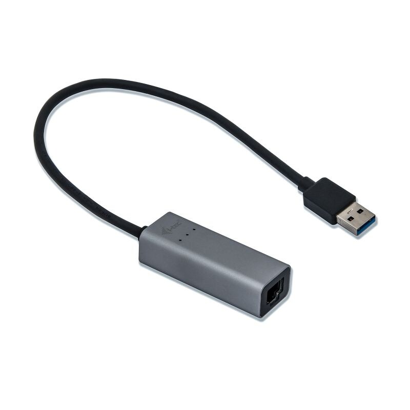 i-tec USB 3.0 Netzwerk Adapter 0,28m Typ-A zu Gigabit Ethernet St./Bu. grau