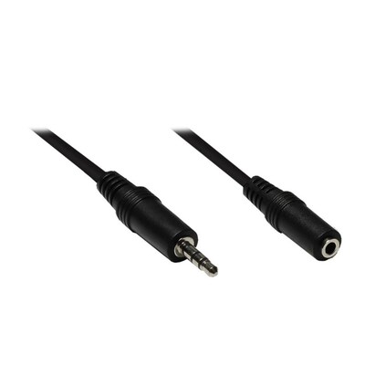 kl 5  günstig Kaufen-Good Connections 3,5mm Klinkenverlängerung 5m schwarz. Good Connections 3,5mm Klinkenverlängerung 5m schwarz <![CDATA[• Klinke-Kabel • Anschlüsse: Klinke 3,5mm Stereo 3-pol. und Klinke 3,5mm Stereo 3-pol. • Farbe: schwarz, Länge: 5,0m 