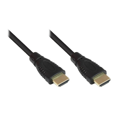 mit SPE günstig Kaufen-Good Connections High Speed HDMI Kabel 0,5m mit Ethernet gold Stecker schwarz. Good Connections High Speed HDMI Kabel 0,5m mit Ethernet gold Stecker schwarz <![CDATA[• HDMI-Kabel • Anschlüsse: HDMI A und HDMI A • Farbe: schwarz, Länge: 0,5m • pa