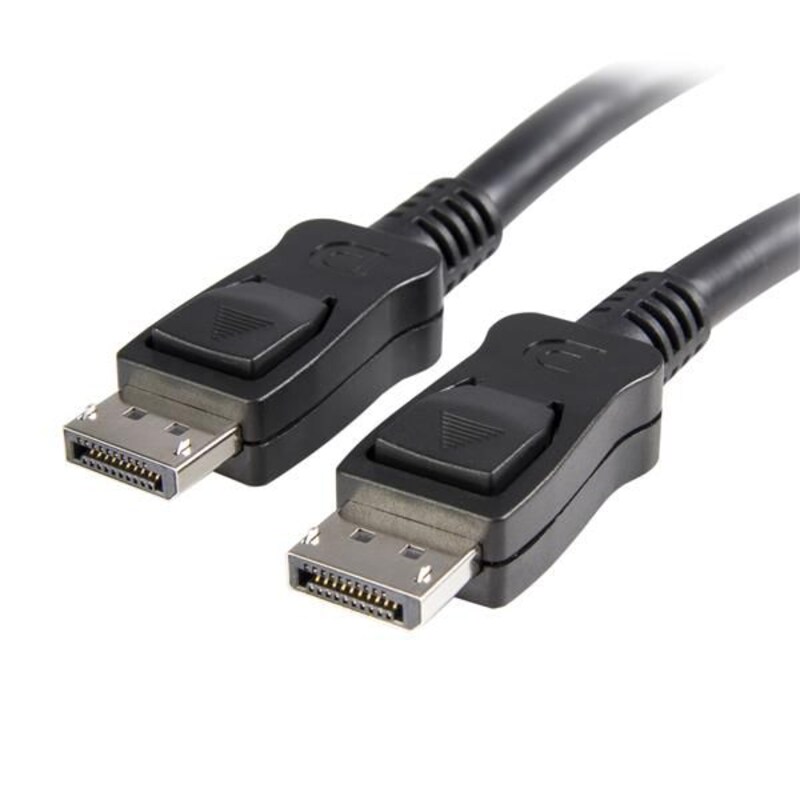 Startech Displayport 1.2 Kabel 0,5m DP zu DP St./St. mit Verriegelung 4K schwarz