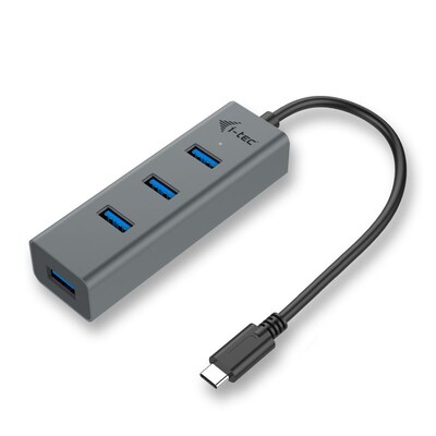 port günstig Kaufen-i-tec USB-C HUB 4 port USB 3.0 Metall. i-tec USB-C HUB 4 port USB 3.0 Metall <![CDATA[• USB-C auf 4x USB-A 3.0 Hub • elegantes Metalldesign • Überspannungs- und Überstromschutz • sehr kompakt mit geringem Gewicht • ideales Zubehör für unterw