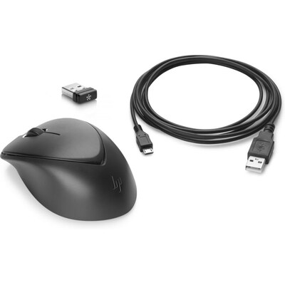 Kabellos Wireless günstig Kaufen-HP Wireless Premium Mouse 1JR31AA kabellos USB schwarz. HP Wireless Premium Mouse 1JR31AA kabellos USB schwarz <![CDATA[• Anwendungsbereich: Unterwegs, 3 Tasten • Kabellos, 10 m Reichweite • Sensortechnologie: Optisch (1.600 dpi) • Schwarz, 107,0 