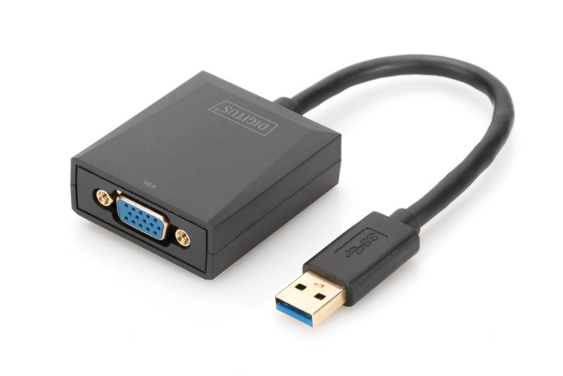 Digitus USB 3.0 auf VGA Grafikadapter schwarz