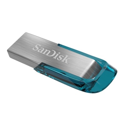 High Speed günstig Kaufen-SanDisk 128GB Ultra Flair USB 3.0 Stick Tropic Blue. SanDisk 128GB Ultra Flair USB 3.0 Stick Tropic Blue <![CDATA[• High-Speed USB 3.0 Leistung von bis zu 150MB/s • Übertragung von Filmen in voller Länge in weniger als 30 Sekunde • Robustes und gl