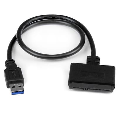 SATA  günstig Kaufen-Startech USB 3.0 Adapterkabel zu 2,5" SATA III UASP SSD/HDD St./St. schwarz. Startech USB 3.0 Adapterkabel zu 2,5" SATA III UASP SSD/HDD St./St. schwarz <![CDATA[• SATA-Adapter • Anschlüsse: USB Typ A und S-ATA • Farbe: schwarz Schließen S